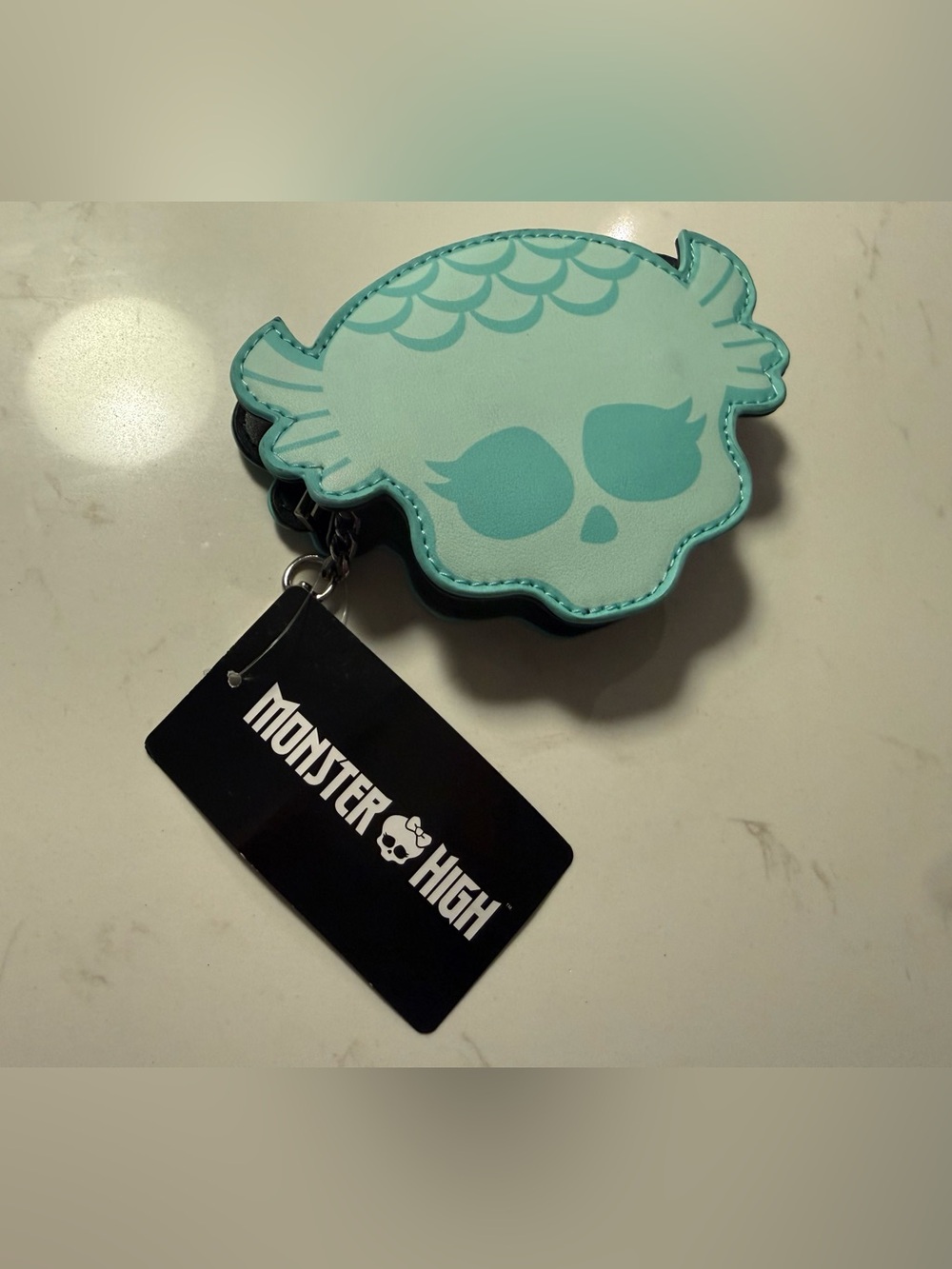 Monster High skull coin pouch keychain